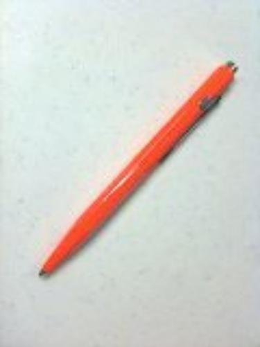 Caran d-ache 849.030 Clip-on Retractable Ballpoint Pen Blue 1pc (S) Ballpoint Pen – Ballpoint Pens (Clip-on Retractable Ballpoint Pen, Blue, Orange, Silver, Aluminium, Hexagonal, 1 pc (S