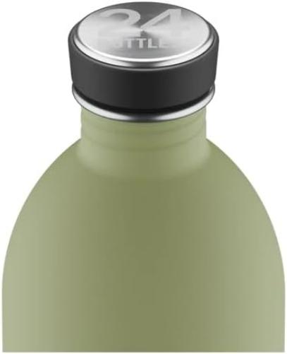 24Bottles Urban Water Bottle 1 L, Water Bottle 100% Sealed Lid, Environmentally Friendly Stainless Steel Drinking Bottle, Sports Water Bottle, Ultralight (Non-Thermal), Stone Sage