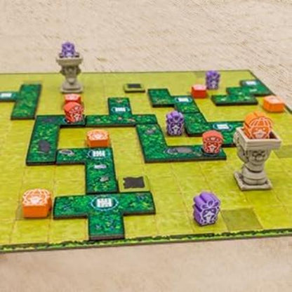 Hedge Mage, Strategic Maze-Building Board Game, Family Fun, 2-4 Players, 45 Minutes, Ages 10+, English