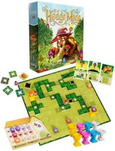 Hedge Mage, Strategic Maze-Building Board Game, Family Fun, 2-4 Players, 45 Minutes, Ages 10+, English