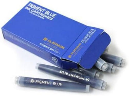 Platinum Pigment Cartridge Ink (Box of 10) Blue
