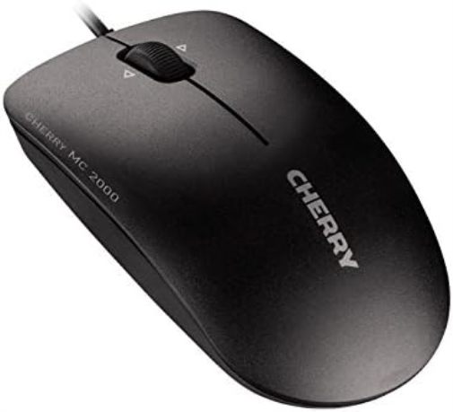 Cherry MC 2000 USB Wired Infra-red Mouse With Tilt Wheel Technology Black JM-0600-2