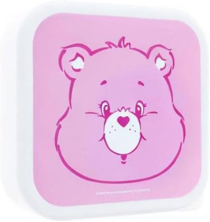 Blueprint Collections Care Bears - Set di 3 contenitori con coperchio, piccole scatole portaoggetti con coperchio, piccole scatole portaoggetti con coperchio, regali per orsi di cura, regali per orsi