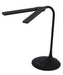 ALBA Lámpara de Escritorio Independiente LED, 6 W, Negro, 18 x 34 x 36 cm