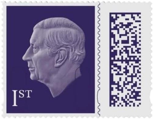 Royal Mail 50 x 1st Class BARCODED Standard Self Adhesive Postage Stamps