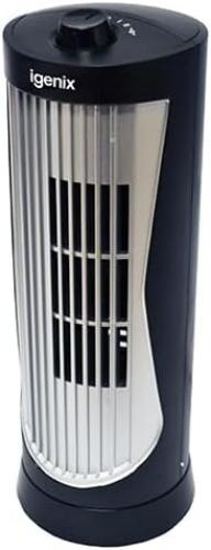 Igenix 12 Inch Mini Tower Fan Black