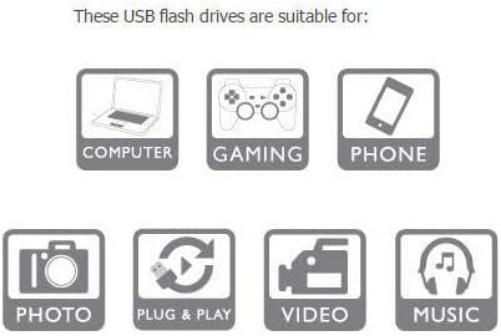 Q-Connect USB 2.0 Swivel 32GB Flash Drive Silver/Black