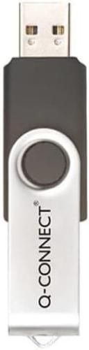 Memory Stick Q-CONNECT USB 4GB / Computer Accessories/Type-Capacity 4 GB/Kind-USB 2.0 / Material-Plastic/Colour-Silver/black/Size-4GB