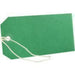Pack of 100 x Green Strung Tags Tickets Luggage Labels 120 x 60mm