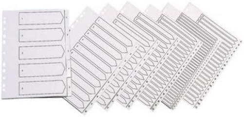 Q-Connect 1-10 Index Multi-punched Polypropylene White A4