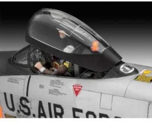 Revell 63832 1:48-Model Set F-86D Dog Sabre Hund originalgetreuer Modellbausatz für Fortgeschrittene, unlackiert