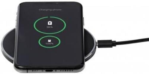 Q-Connect Wireless Phone Charge Pad Black KF15035