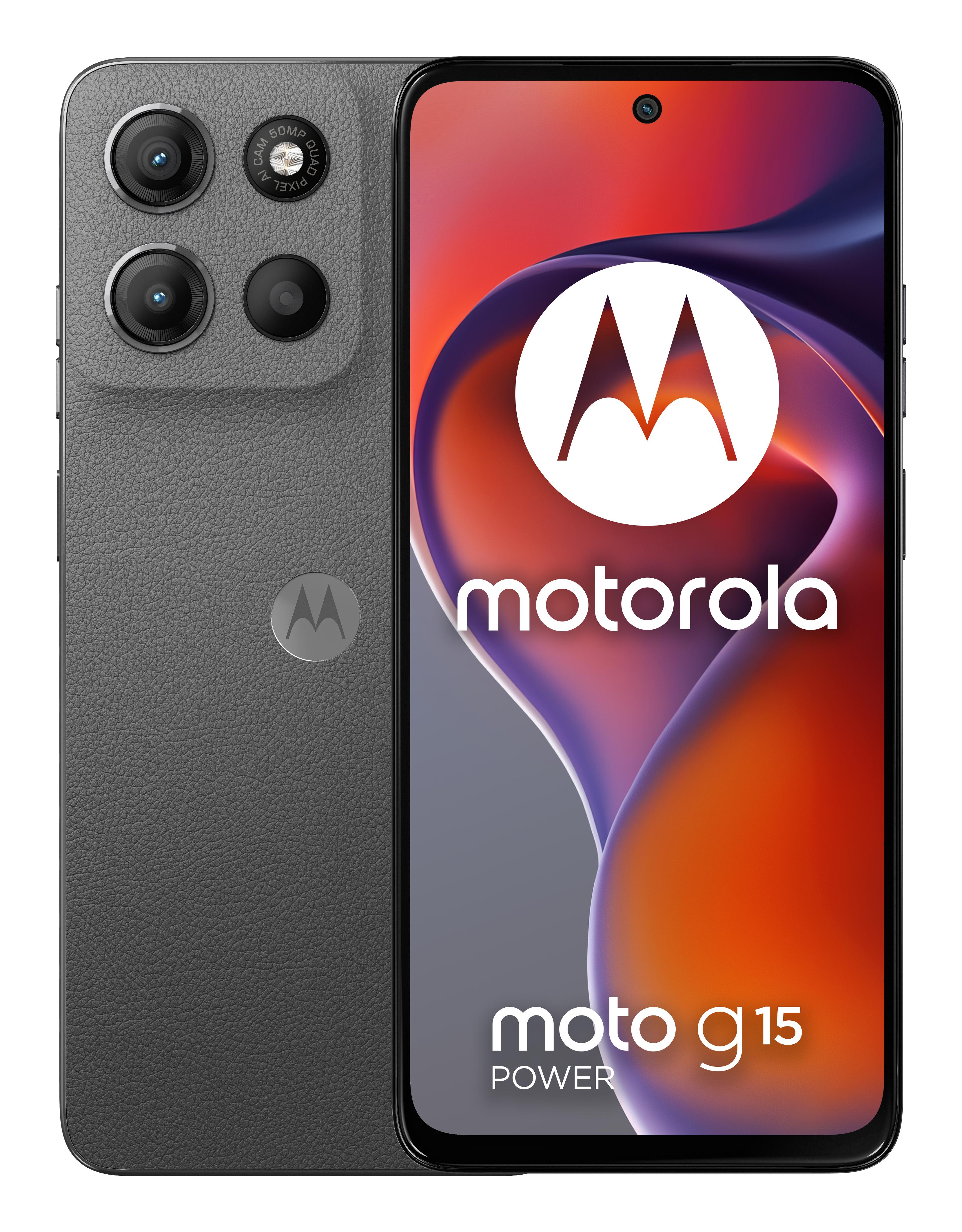 Motorola moto g15 power 17.1 cm (6.72") Dual SIM Android 15 4G USB Type-C 8 GB 512 GB 6000 mAh Grey