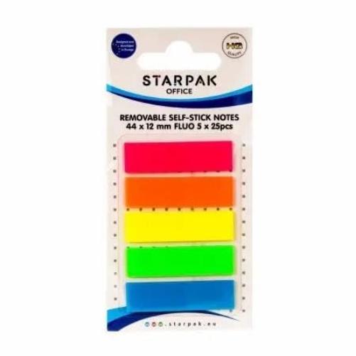 Index bookmark fluo 12 x 44 mm 5 x 25 K