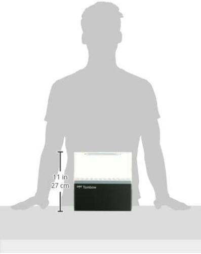 Tombow pen box empty for ABT Dual Brush Pens, desk organiser for 108 pens, hinged, with transport handle ideal for artists