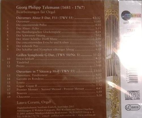 Telemann:Bearbeitungen Für Orgel