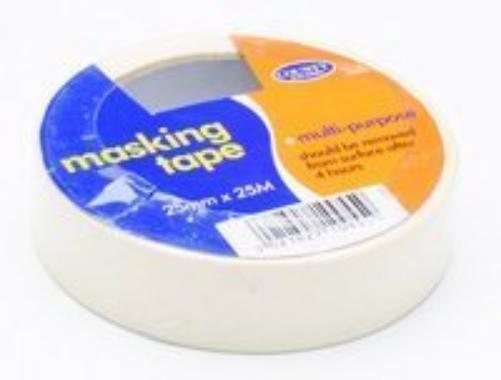 County Masking Tape, 25mm x 25M, Pack of 12