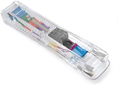 Rapesco RC4025MC Supaclip 40 See Through Dispenser and 25 Refill Clips in Assorted Colours