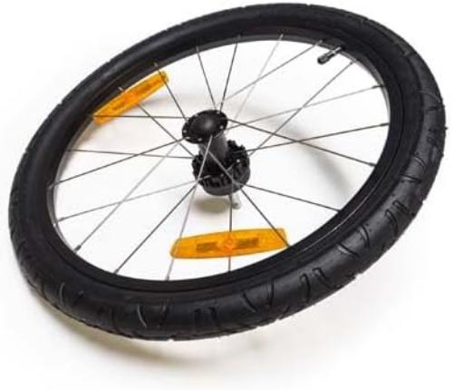 Burley Replacement 20" Push Button Trailer Wheel, Black, 20"