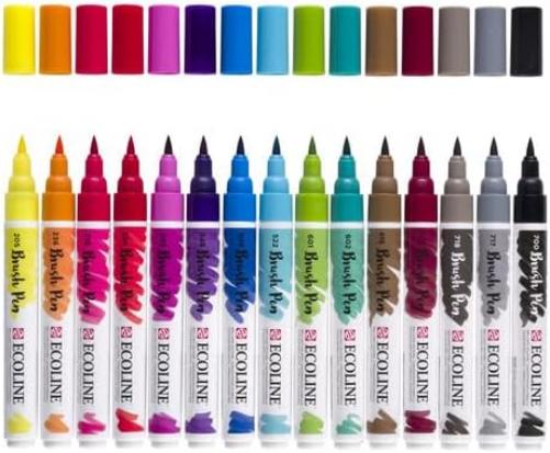 Bruynzeel - Ecoline Brush Pen Set 15 Kleuren