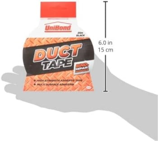 UniBond 1418173 Original Duct Tape High Strength Adhesive - 50 mm x 25 m