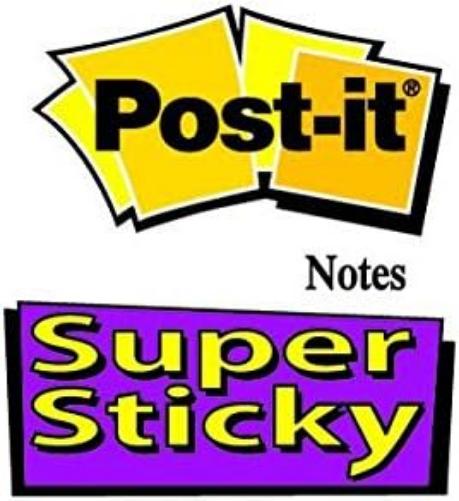 Post-it Super Sticky Notes Cube, Yellow, 76 mm x 76 mm, 350 Sheets/Pad, 1 Pad/Pack