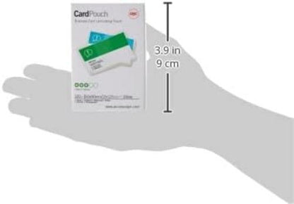 GBC 60x90mm 2x125 Micron Gloss Card Laminating Pouches, Pack of 100, 3743157