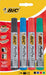 BIC 2300 Ecolutions - Pennarello indelebile con punta a scalpello, confezione da 4 pezzi, contenuto della confezione: 4 astucci