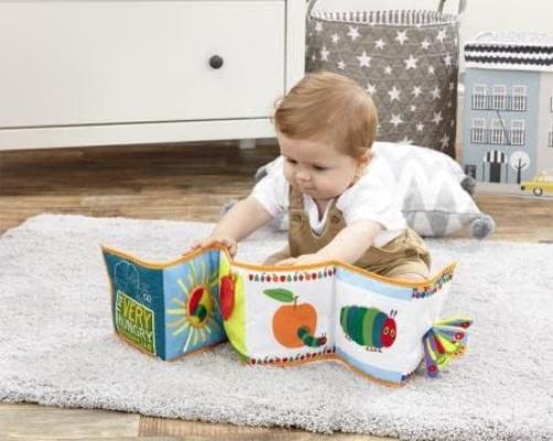 Rainbow Designs Tiny and Very Hungry Caterpillar Unfold & Discover Soft Toy - Soft Cloth Books for Babies