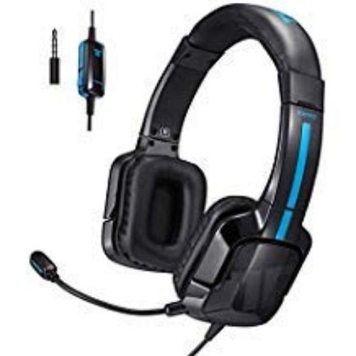 TRITTON Kama Stereo Gaming Headset voor PS4, Xbox One, ruisonderdrukking, over-ear hoofdtelefoon met microfoon voor Nintendo Switch