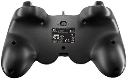 Logitech F310 Wired Gamepad, Controller Console Like Layout, 4 Switch D-Pad, 1.8-Meter Cord, PC - Grey/Blue