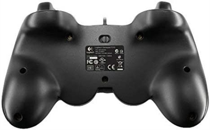 Logitech F310 Wired Gamepad, Controller Console Like Layout, 4 Switch D-Pad, 1.8-Meter Cord, PC - Grey/Blue