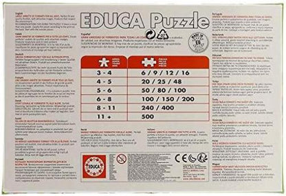 Educa 17151, draak en ridder, puzzel met 2 x 48 stukjes voor kinderen vanaf 4 jaar