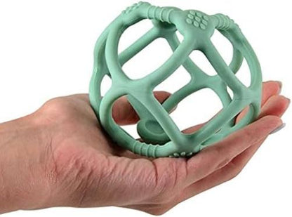 Magni - Teether Ball In Lfgb Silicone, Dusty Green (3026)