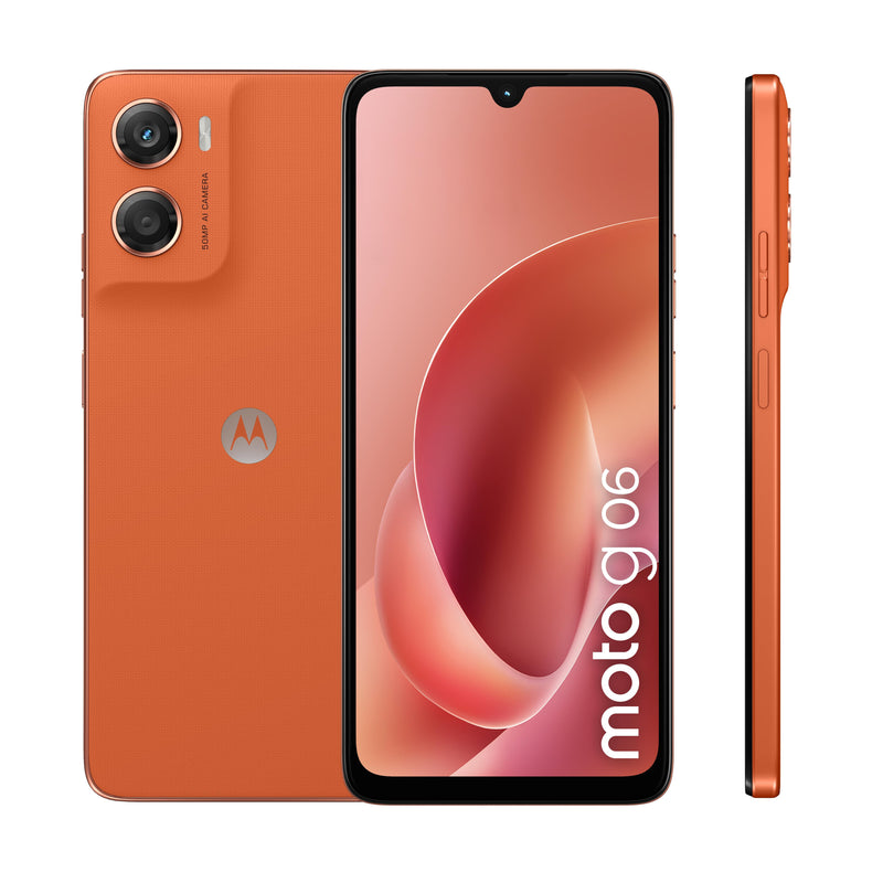 Motorola moto g06 17.5 cm (6.88") Dual SIM Android 15 4G USB Type-C 4 GB 256 GB 5200 mAh Orange