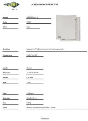 Sei Rota 581301 Separatori