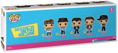 Funko New Kids on the Block Band 5-Pack Pop! Vinyl Figures (Multicolor, Staged Chibi, 6.5 inches height