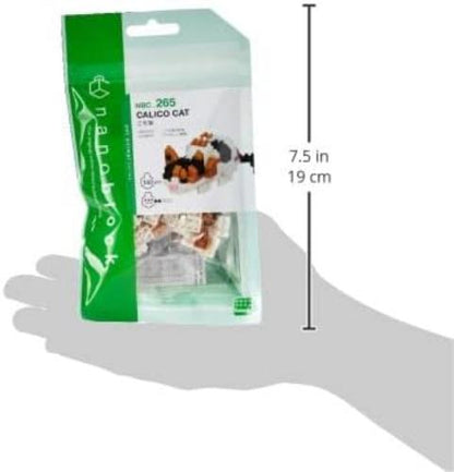 BANDAI nanoblock Calico Cat, Multicolor, Figurine, Age 6+, 100+ Pieces