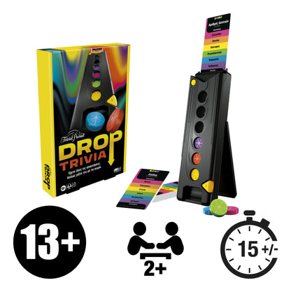 Hasbro Gaming Drop Trivia Game, Electronic Party Game with Voice and Sounds, Board Games for 2 or More Players, Ages 13+