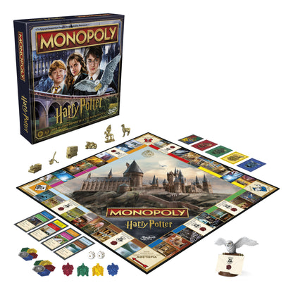 Monopoly Harry Potter Edition Board Game, Family Games for 2 to 6 Players, Ages 8+