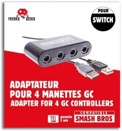 Trade Invaders- 4 Player Game Cube Adapter - Wii U / Nintendo Switch