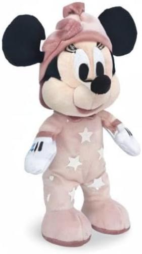 Disney 6315870353, Slaap Good Mimmi Mond Knuffeldieren, Mimmi Mouse Set knuffeldieren met pyjama met lichtgevende ster, 25 cm, vanaf 0 maanden