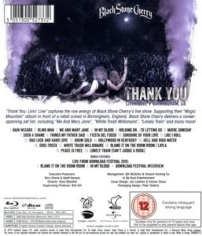 Black Stone Cherry - Thank You - Livin' Live
