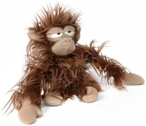 sigikid 39697 AFFE Chimp Jump, BeastsTown knuffeldier: verzamelen, geven, spelen, knuffelen, kinderen volwassenen, 3 tot 99 jaar, middenbruin//AFFE, 36 x 13 x 12 cm