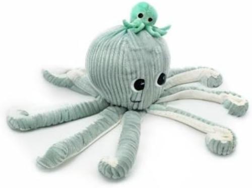Filou de Octopus met Baby - Mint