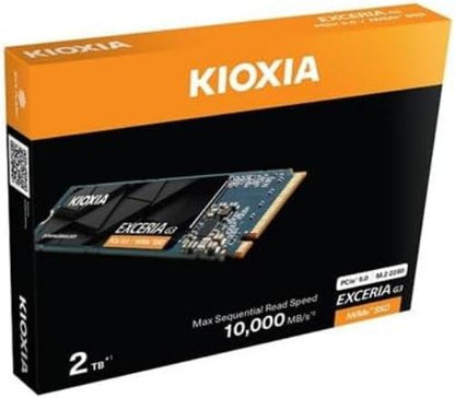 KIOXIA Exceria G3 2TB NVMe SSD - PCIe 5.0 Gen5 x4 | Fast Internal Solid State Drive | High-Speed Gaming & PC Upgrade