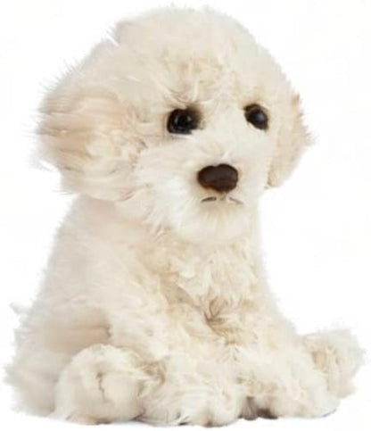 Living Nature Labradoodle Puppy, Realistic Soft Cuddly Dog Toy, Naturli Eco-Friendly Plush, 16cm
