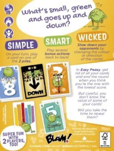 Blam Easy Peasy Board Game, 6 Players, Ages 8+