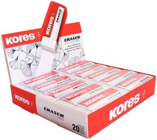 Kores - Eraser - White (740501)