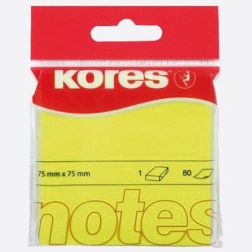 Kores Neon Notes Gul 75X75 (747076)